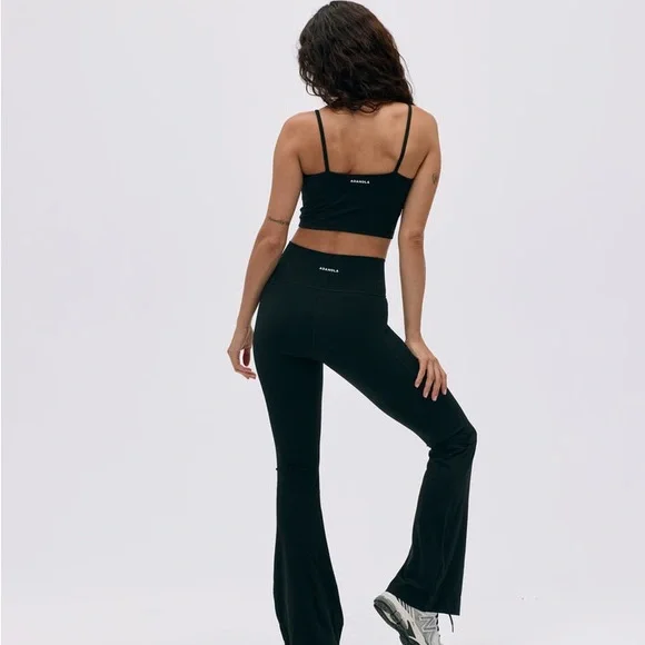 Adanola Black Yoga Flared Pants - Picture 2 of 3